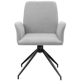 thumbnail of tectake Draaibare fauteuil Daya, gestoffeerd - lichtgrijs, Set van 6 - 406191