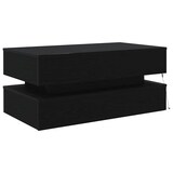 thumbnail of vidaXL Couchtisch mit LED-Leuchten Schwarz Eichen-Optik 90x50x40 cm