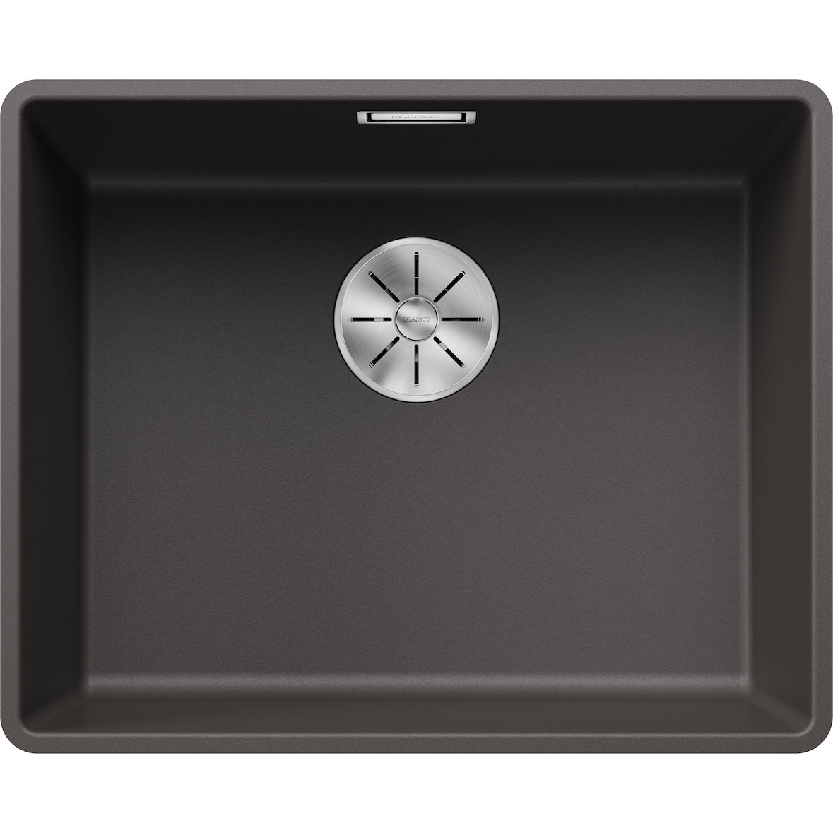 BLANCO SUBLINE 500-F flächenbündige Spüle / SILGRANIT / Felsgrau / Stopfen -