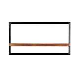 thumbnail of SIT Möbel Casier à vin mural en bois de manguier avec métal recyclé, finition naturelle et 1 étagère | L 65 x P 25 x H 35 cm