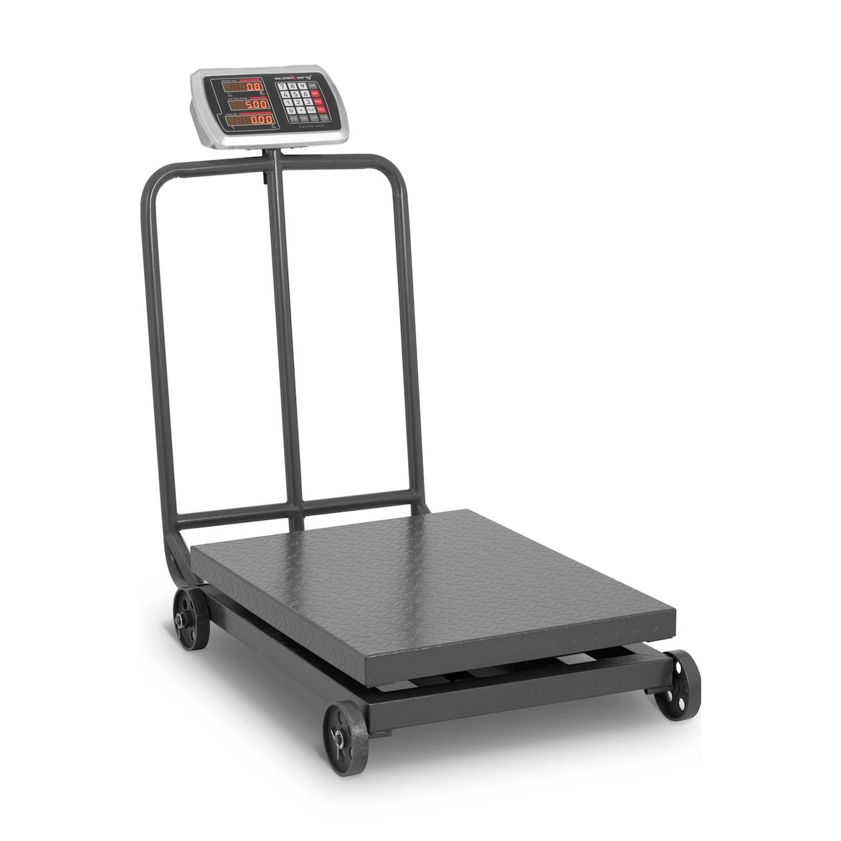 Steinberg Systems Plattformwaage - 600 kg / 0,1 kg  - 60 x 50 cm - rollbar-  LED