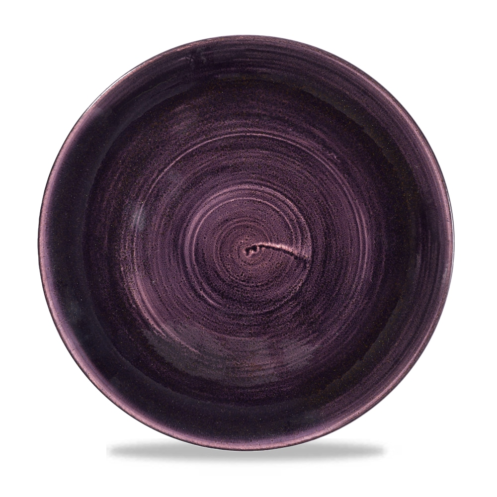 Churchill Super Vitrified Stonecast Patina Dusky Purple Flache Coup Teller, 28.8 cm, 12 Stück