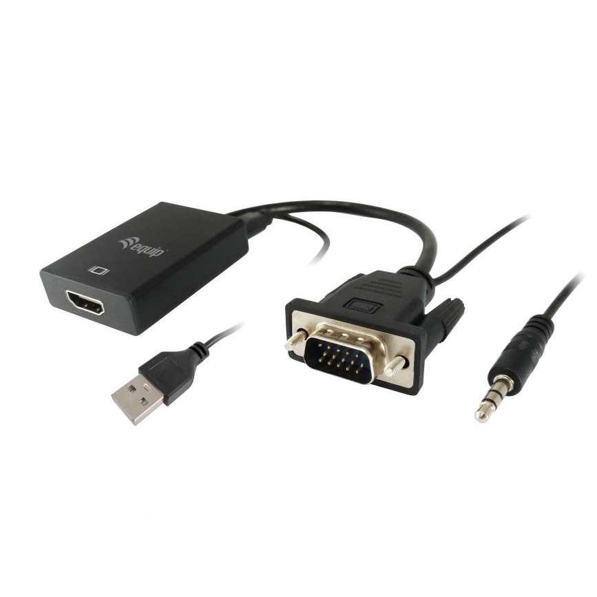 Cable Equip Adaptador Hdmi Hembra -  Vga Macho