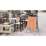 thumbnail of ALLboards Doppelseitige Werbetafel, Kundenstopper, Größe: B2, in einem silbernen Aluminiumrahmen, abschließbar