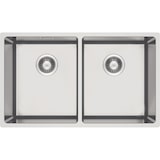 thumbnail of Stahlspülbecken 2 Becken gebürstete Oberfläche `Egeria` 74cm lang