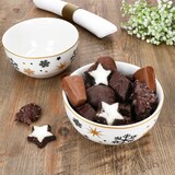 thumbnail of 6x Stars schwarz & gold Müslischale 450ml Steingut Dessert-Bowl Weihnachten