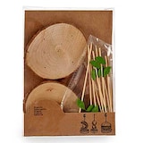 thumbnail of San Ignacio KINVARA - Set Holzscheitstützen mit 10 Spießen 20x14cm