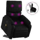 thumbnail of vidaXL Massagesessel mit Aufstehhilfe Schwarz Kunstleder