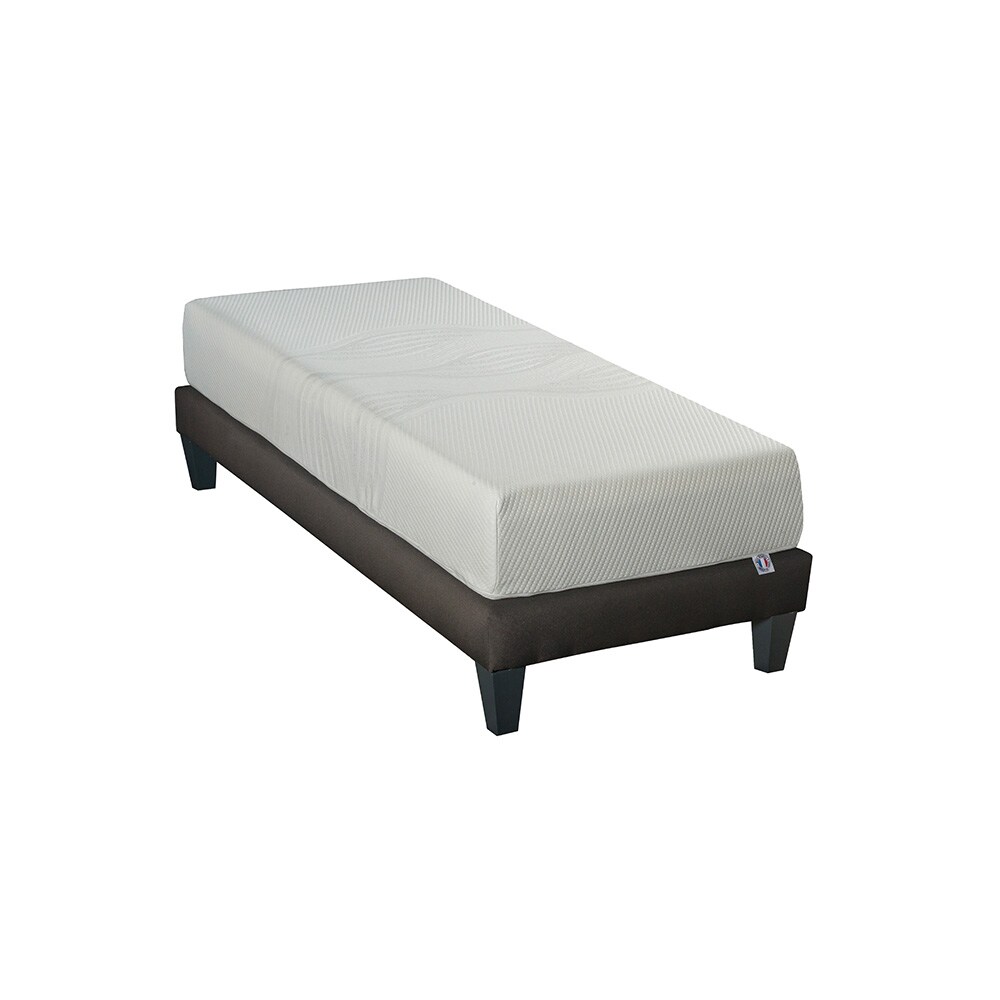 Ensemble  Matelas Mémoire de forme + Sommier Bois 90x190 cm SENSITIVE OLYMPE LITERIE