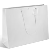 thumbnail of Borsa di lusso Natural White kraft bianca manici di carta 52+16x40 cm per 50 unità – Gimex