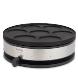 thumbnail of H.Koenig KREP56 Crêpes, Mini, Pancakes, Thermostat bis 230 ° verstellbar, Antihaftbeschichtung, 1500 W, Schwarz