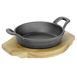 thumbnail of KÜCHENPROFI Servierpfanne mit 2 Griffen und Holzbrett BBQ 18,5x24x5,5cm