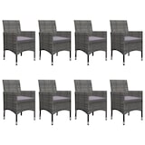thumbnail of Helloshop26 - Conjunto de comedor de jardín exterior de 9 piezas muebles grises 02_0014092