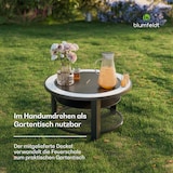 thumbnail of Merano Circolo 3-in-1-Feuerschale mit Grillfunktion als Tisch nutzbar 87 cm Durchmesser Hellgrau