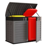 thumbnail of Cache Poubelles 2 portes Gris - Tri sélectif Extérieur - Abri Poubelle Design pour Terrasse et Jardin 1500L INTEC