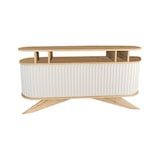 thumbnail of Dmora Credenza Dpoluzz, Buffet da soggiorno, Madia da salotto, Dispensa da cucina, 150x43h75 cm, Quercia e Bianco