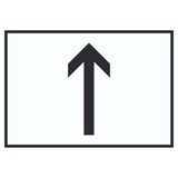 thumbnail of Richtungspfeil hoch Schild waagerecht schwarz weiss Pfeil A4 (210x297mm)
