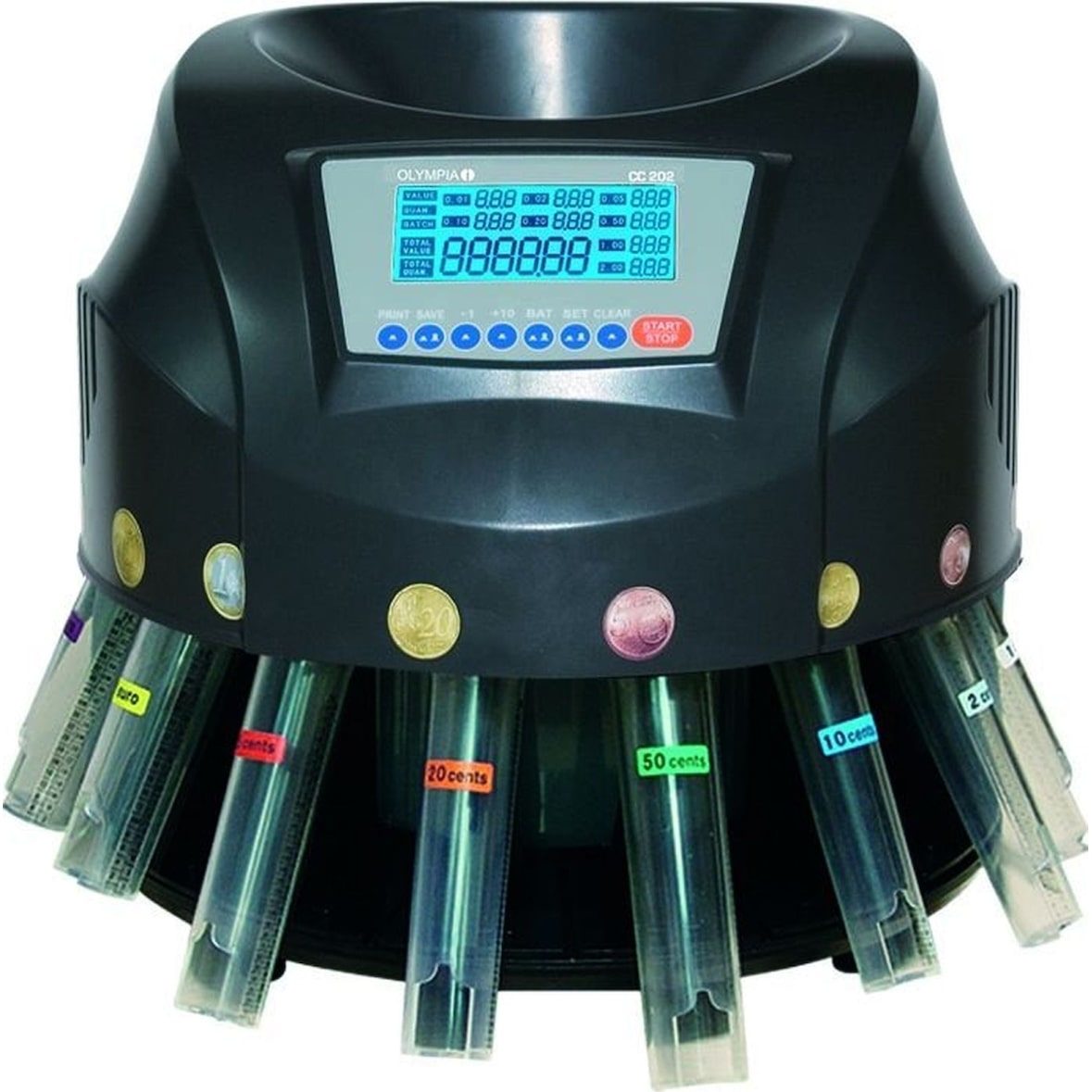 Münzsortiermaschine CC 202 schwarz