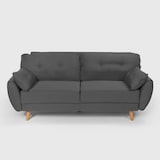 thumbnail of Divano letto clic clac 3 posti design nordico reclinabile in tessuto Fortaleza - Grigio Scuro-DL501910GSX