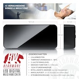 thumbnail of BEARWARE digitaler Wecker mit Netzteil und extra großen 2200 mAh Akku - Musikwecker Reisewecker - 13 Songs und Klingeltöne - Temperaturanzeige