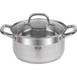 thumbnail of Resto Libra 92003 Stielkasserolle 3,6 l Ø 20 cm – Edelstahl 18/10 – Induktionsgeeignet – Mit Glasdeckel und Messskala