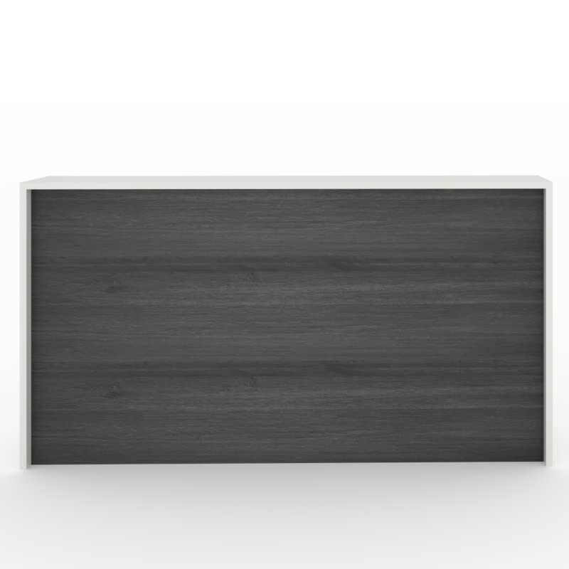 Oficit. Mostrador laminado roble azabache. Fácil de montar. Fabricado en España. Medidas: 200x50x105 (ancho x fondo x alto)