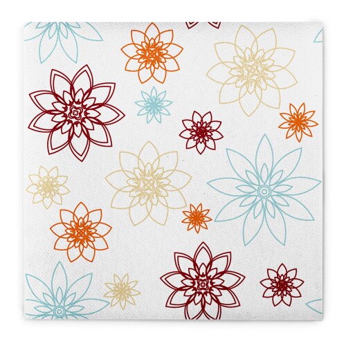 Sovie HORECA Serviette Champetre in weiß aus Linclass® Airlaid 40 x 40 cm, 50 Stück - Floral