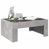 thumbnail of Mesa de centro con Infinity LED gris hormigón 70x50x30 cm