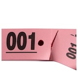 thumbnail of Lot de 20 Carnet 50 Tickets Vestiaires cartonnés - rose