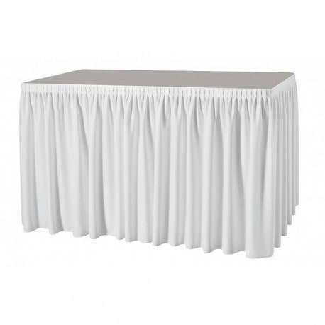 Skirting Plisseefalte Weiß Orlando 580 cm - LTITEX