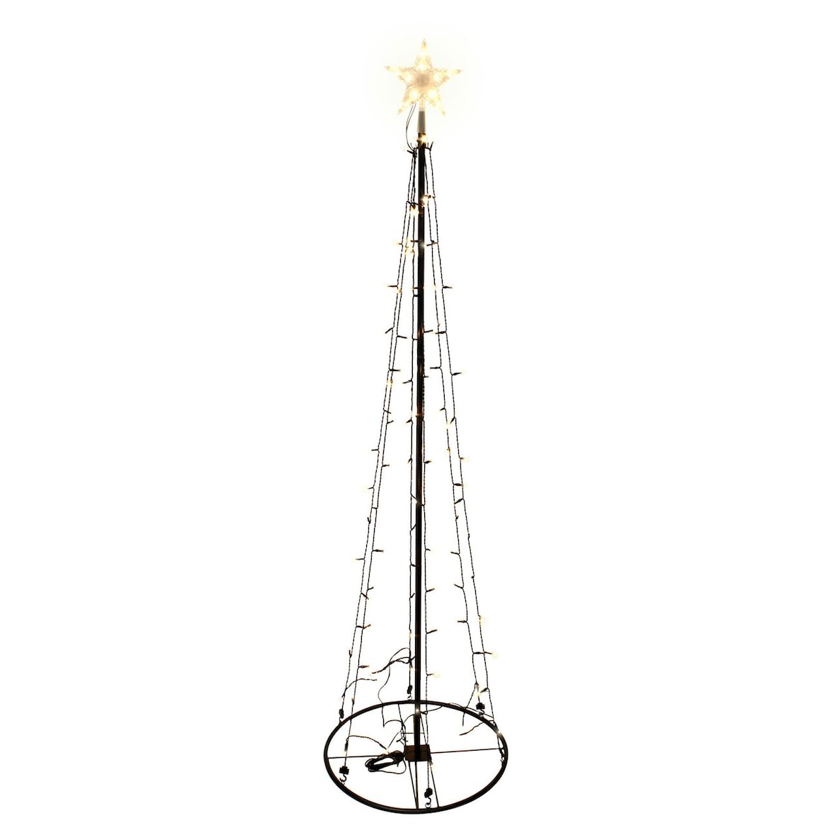 LEX Deko LED Lichterbaum, 240cm, für innen und außen mit 154 LEDs