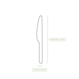 thumbnail of BIOZOYG 1000 Stück Einwegmesser 16,5cm robustes Holzbesteck Umweltfreundliche Holzmesser Partybesteck aus nachhaltigem Holz extra stabile Qualität