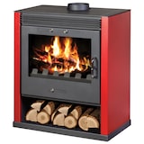 thumbnail of Kaminofen Victoria Rubin rot mit XXL-Sichtscheibe