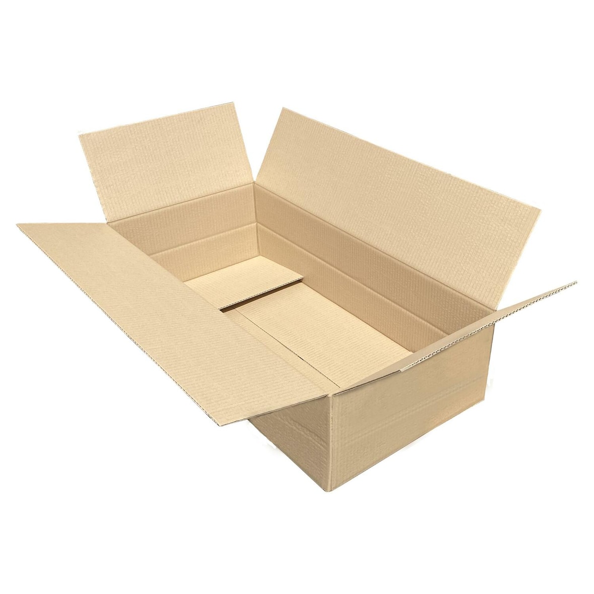 Faltkarton  800x400x(100)-200mm mit variabler Höhe 1-wellig Dickwelle braun