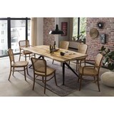 thumbnail of SIT Möbel Mango houten eettafel, frame in antiek zwart | B 240 x D 100 x H 75 cm | natuur | 15284-11 | Serie TISCHE & BÄNKE