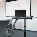 thumbnail of STA WERKPLEK Laptop sta tafel (laptoptafel) met wielen VM-SL, zwart hjh OFFICE
