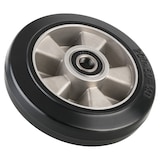 thumbnail of 2 Stück Hubwagenräder Gummi 180 x 50/50 mm, Achse 20 mm inkl. Kugellager