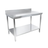 thumbnail of METRO Professional Werktafel GWTS4127B, roestvrij staal, 120 x 70 x 85 cm, met achterwand