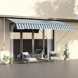thumbnail of Outsunny Toldo Manual Retráctil para Exterior 300x150x170-280 cm Toldo Enrollable Altura Ajustable con Manivela Protección Solar para Terraza Jardín