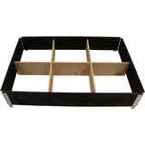 thumbnail of Hochbeet stapelbar, 120 x 80 x 19,5 cm, schwarz