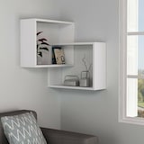 thumbnail of Dmora Regal Dcarrett, Gestell, Wandregal, Mehrzweckregale, 68x60h68 cm, Weiß