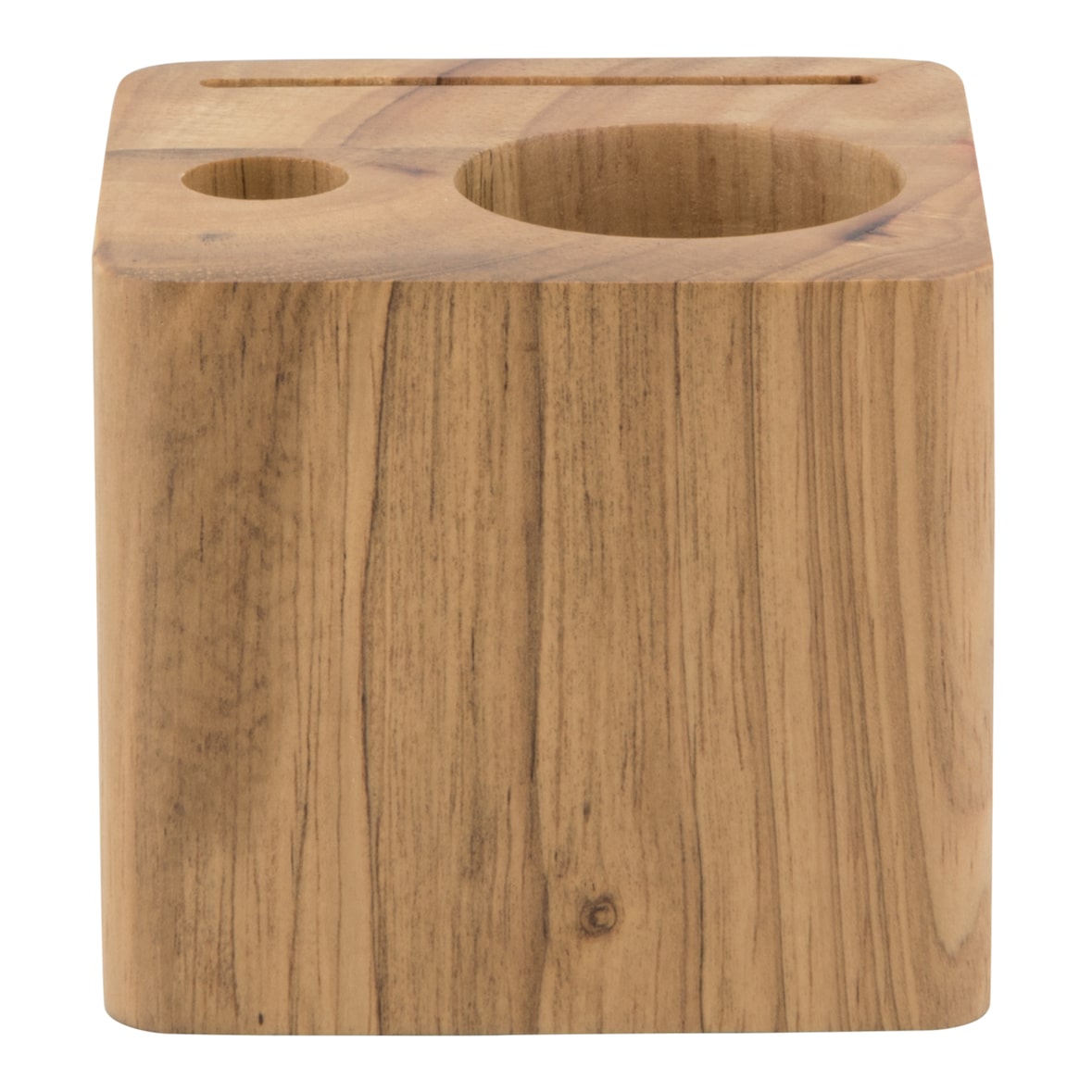 Securit® Porta-conta "Block" - Madeira acabamento teca