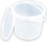 thumbnail of Eimer Deckel lebensmittelecht 3,3 L Liter leer farblos Henkel Kunststoff Set 40 Stück