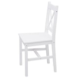 thumbnail of 2er-Set Esszimmerstuhl HWC-F77, Lehnstuhl Küchenstuhl Stuhl, Massiv-Holz Landhaus ~ weiß