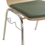 thumbnail of Besucherstuhl Helsinki gepolstert | Sitzschale HPL | Konferenzstuhl mit Stuhlverbinder