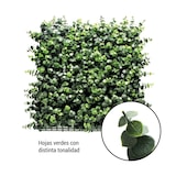 thumbnail of Bonerva | Jardín Vertical Artificial Eucalipto | Pack 4 Piezas 50x50cm (1m²)| Planta artificial decoración oficina, hotel, restaurante | MAL1204