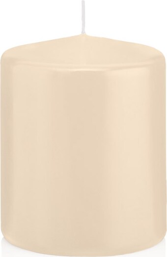 218122.38 Stumpenkerzen Creme 100 x Ø 80 mm, 6 Stück