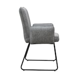 thumbnail of SVITA ALBA 2er Set Esszimmerstühle Armlehnstuhl Polsterstuhl Stoffbezug Grau