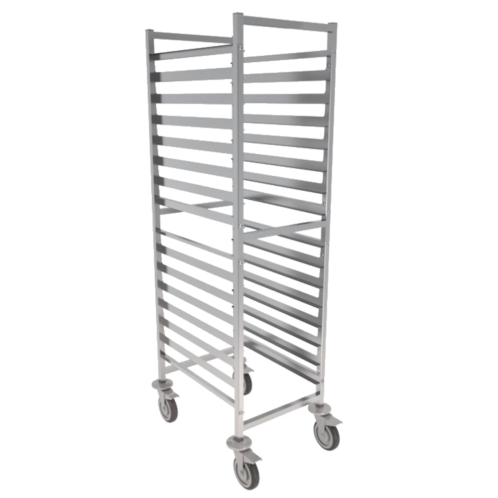 Wagen met 16 geleiders euronorm 400x600 - 540x700x1700 mm - 91001620 Eurast