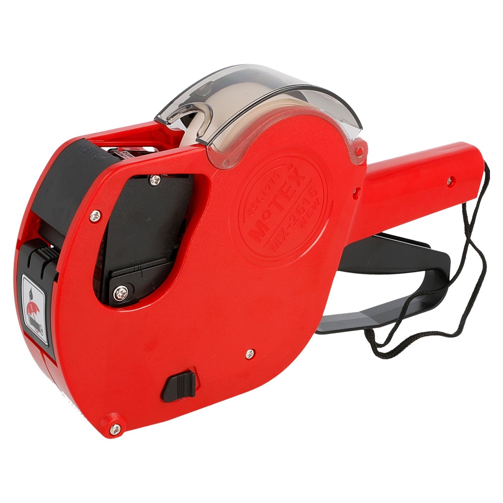 Garcia de Pou 1 Unités - Étiqueteuse Alphanumérique 2 Lignes 10+10 25,5X6X16 Cm Rouge Plastique